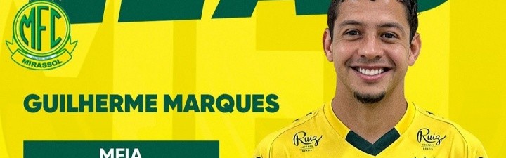 官方：巴甲球队米拉索尔签下34岁吉列尔梅，球员此前效力长春亚泰